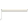 Manual Retractable Awning 600x350 cm - Cream | HipoMarket UK