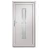 Front Door White 98x190 cm PVC - Elegant & Secure Entrance