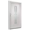 Front Door White 98x190 cm PVC - Elegant & Secure Entrance