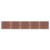 Fence Panel Set WPC 872x146 cm Brown Colour brown Size 872 x 146 cm Quantity in Package 1 