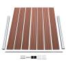 Fence Panel Set WPC 872x146 cm Brown - Durable & Stylish