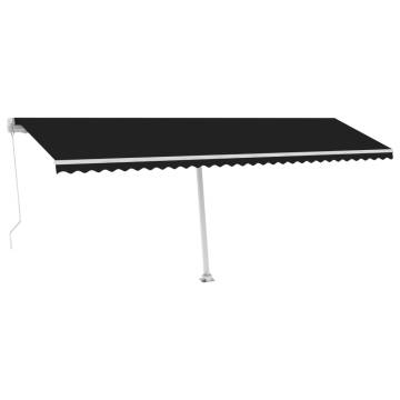 Freestanding Manual Retractable Awning 600x300 cm - Anthracite