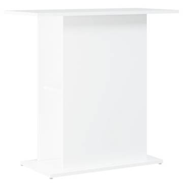 White Aquarium Stand 75x36x72.5 cm - Durable Engineered Wood