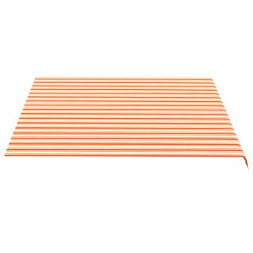 Replacement Awning Fabric Yellow & Orange 4x3.5 m | HipoMarket