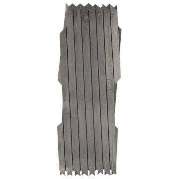 Trellis Fences 5 pcs Grey Solid Firwood - Stylish Garden Panels