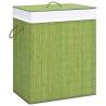 Bamboo Laundry Basket Green 100 L Colour green Size 52 x 32 x 62.5 cm Quantity in Package 1 