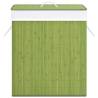 Bamboo Laundry Basket Green 100 L - Stylish & Practical