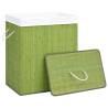 Bamboo Laundry Basket Green 100 L - Stylish & Practical