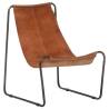 Relaxing Chair Brown Real Leather Colour brown Quantity in Package 1 