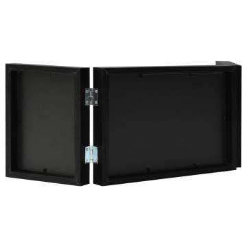 Trifold Photo Frame Collage Black 28x18 cm - Stylish Display