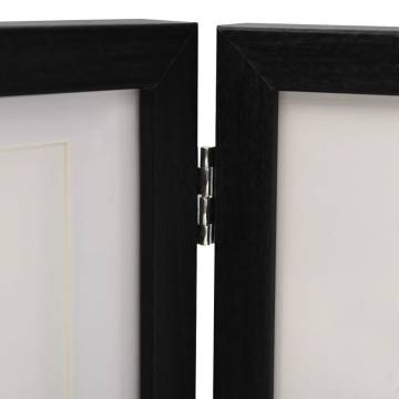 Trifold Photo Frame Collage Black 28x18 cm - Stylish Display