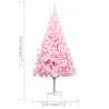 Pink Pre-lit Christmas Tree & Ball Set - 210 cm PVC | HipoMarket