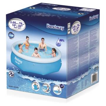 Bestway Fast Set Inflatable Swimming Pool 305x76 cm | HipoMarket