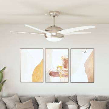 Ornate Ceiling Fan with Light 128 cm - Modern Design