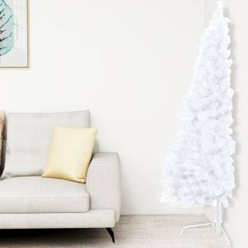 Artificial Half Pre-lit Christmas Tree - 240 cm White