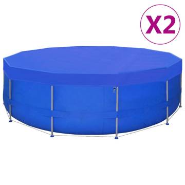 Durable Round Pool Covers Set - 2 pcs, 460 cm, PE 90 g/m²