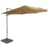 Outdoor Umbrella with Portable Base Taupe Colour taupe Quantity in Package 1 