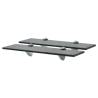 Floating Shelves 2 pcs Glass 40x10 cm 8 mm Colour black Size 40 x 10 cm Quantity in Package 2 Number of Pieces 1 