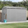 Garden Shed Light Grey 191x300x198 cm Galvanised Steel Colour light grey Size 191 x 300 x 198 cm Quantity in Package 1 