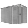 Light Grey Garden Shed 191x300 cm - Galvanised Steel