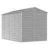 Light Grey Garden Shed 191x300 cm - Galvanised Steel