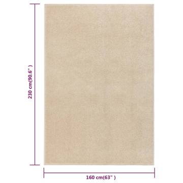 Buy Short Pile Beige Rug 160x230 cm | Elegant Floor Mat