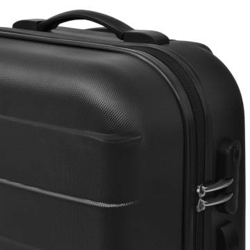 Three Piece Hardcase Trolley Set - Black Luggage Set