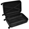 Three Piece Hardcase Trolley Set - Black Luggage Set