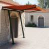 Manual Retractable Awning with Posts 3x2.5 m Orange and Brown Colour multicolour Size 3 x 2.5 m Quantity in Package 1 