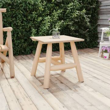 Elegant Solid Wood Side Table - 49x49x50 cm