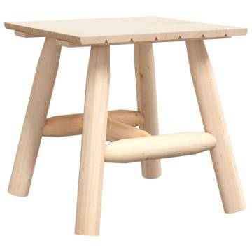 Elegant Solid Wood Side Table - 49x49x50 cm