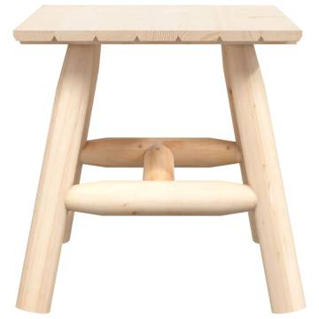 Elegant Solid Wood Side Table - 49x49x50 cm