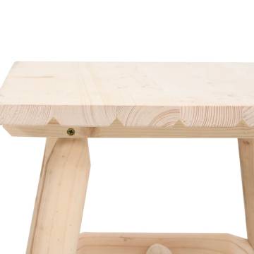 Elegant Solid Wood Side Table - 49x49x50 cm