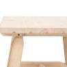 Elegant Solid Wood Side Table - 49x49x50 cm