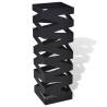 Modern Black Square Umbrella Stand - 48.5 cm Steel Holder