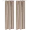 2 pcs Cream Slot-Headed Blackout Curtains 135 x 245 cm Colour cream Size 135 x 245 cm Quantity in Package 2 