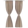 2 Pcs Cream Slot-Headed Blackout Curtains - 135 x 245 cm