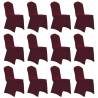 Chair Cover Stretch Burgundy 12 pcs Colour burgundy Quantity in Package 12 