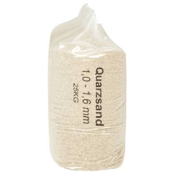 Filter Sand 25 kg - Pool Filtration 1.0-1.6 mm