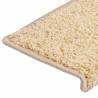 Brown Carpet Stair Treads - 15 pcs, 65x21x4 cm | HipoMarket