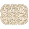 Placemats 6 pcs White 38 cm Round Jute Colour white Quantity in Package 6 Material jute 