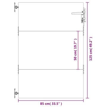 Garden Gate 85x125 cm Corten Steel - Durable & Stylish Entry