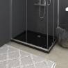 Rectangular ABS Shower Base Tray Black 80x110 cm Colour black Size 80 x 110 cm 