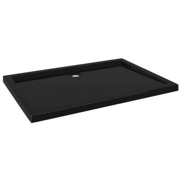 Rectangular ABS Shower Base Tray Black 80x110 cm | Hipo Market