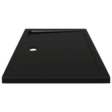 Rectangular ABS Shower Base Tray Black 80x110 cm | Hipo Market