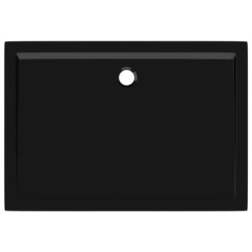 Rectangular ABS Shower Base Tray Black 80x110 cm | Hipo Market