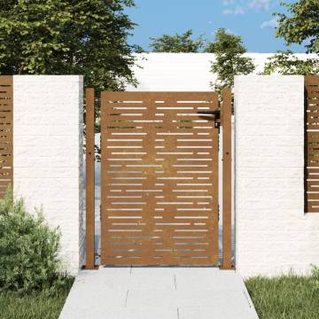 Garden Gate 105x155 cm Corten Steel - Elegant Square Design