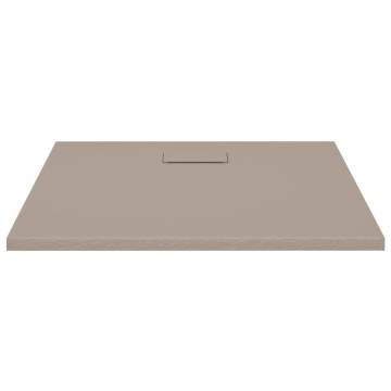 Shower Base Tray SMC Brown 90x80 cm - Durable & Stylish