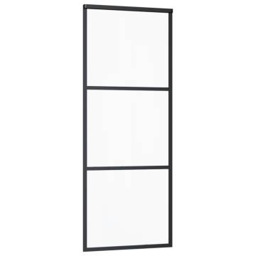 Sliding Door ESG Glass & Aluminium 76x205 cm Black | HipoMarket