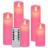 5 Piece LED Candle Set with Remote - Warm White Ambiance